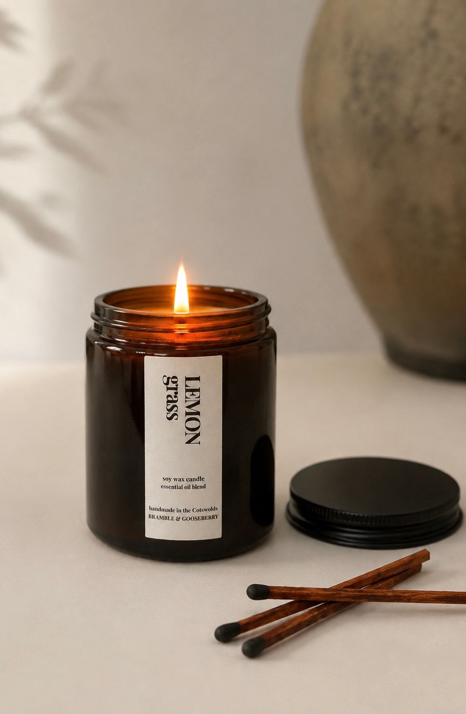 LEMONGRASS essential oil blend candle