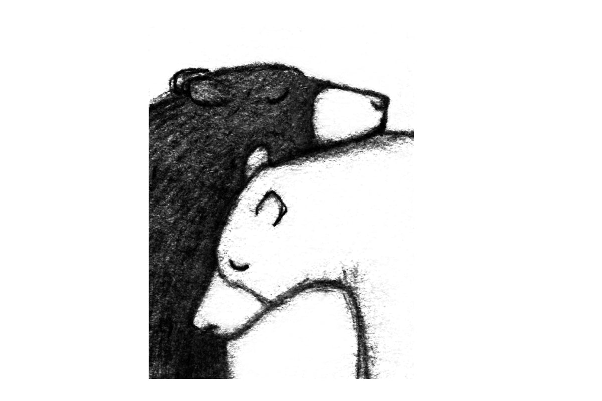 Two Bears Greetings Card