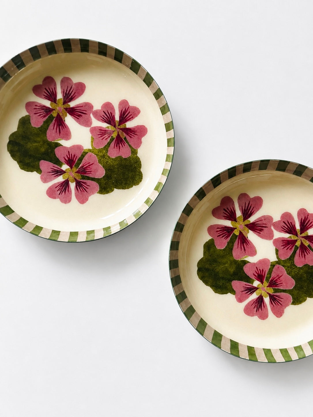 Geranium Enamel Dish
