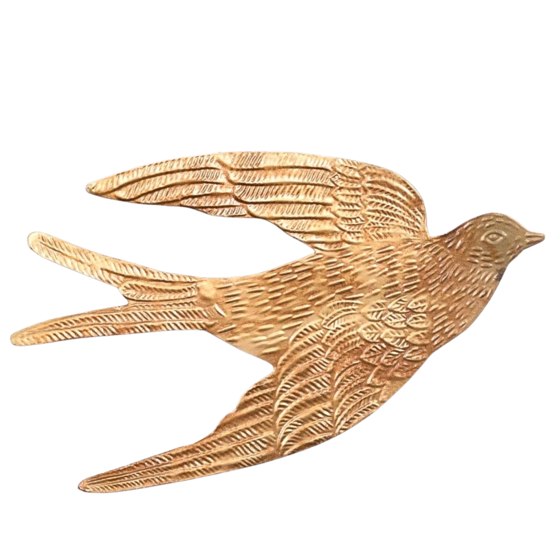 Golden Swallow Hanging Ornament