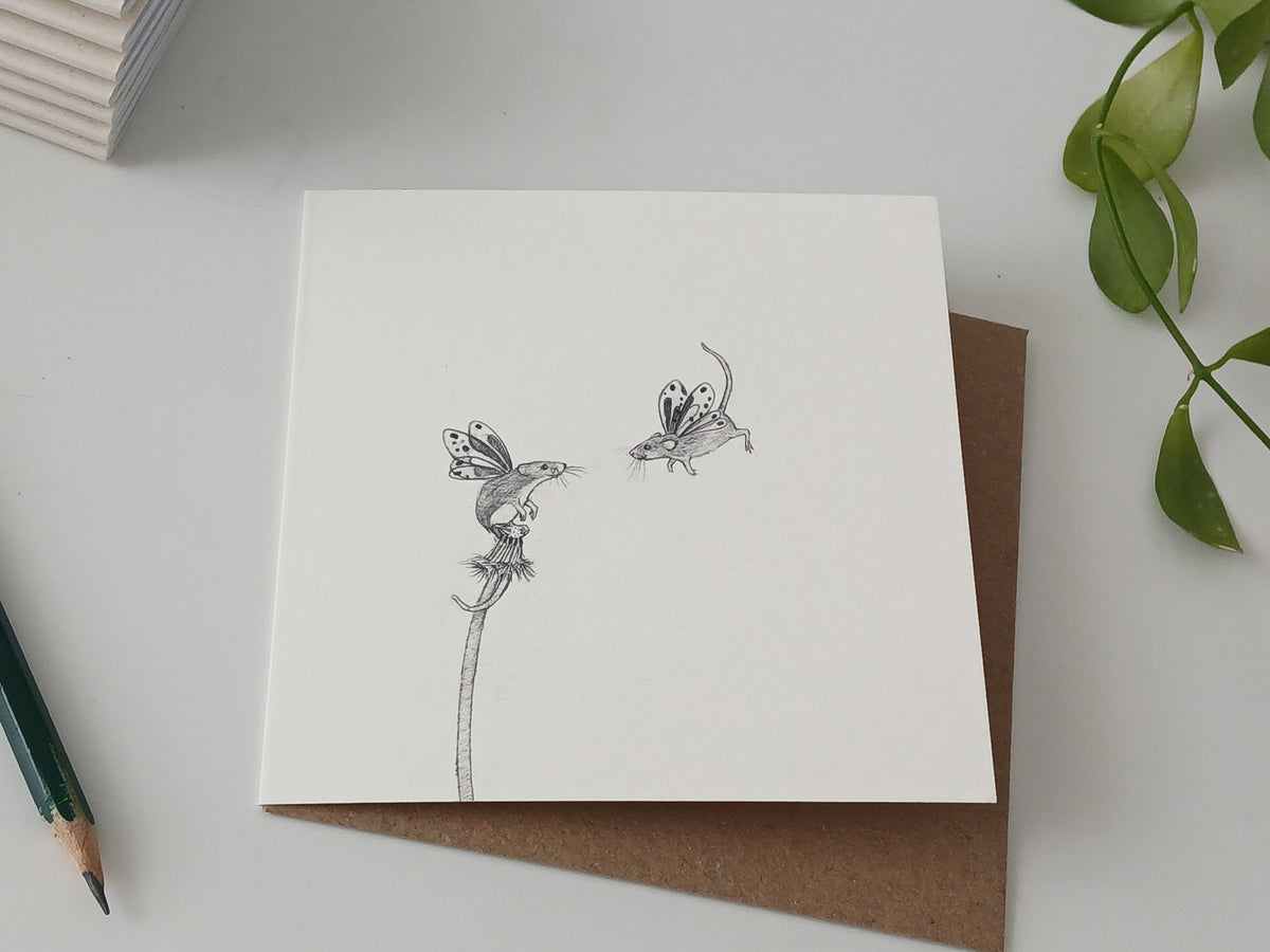 Mouse Moth Greetings Card