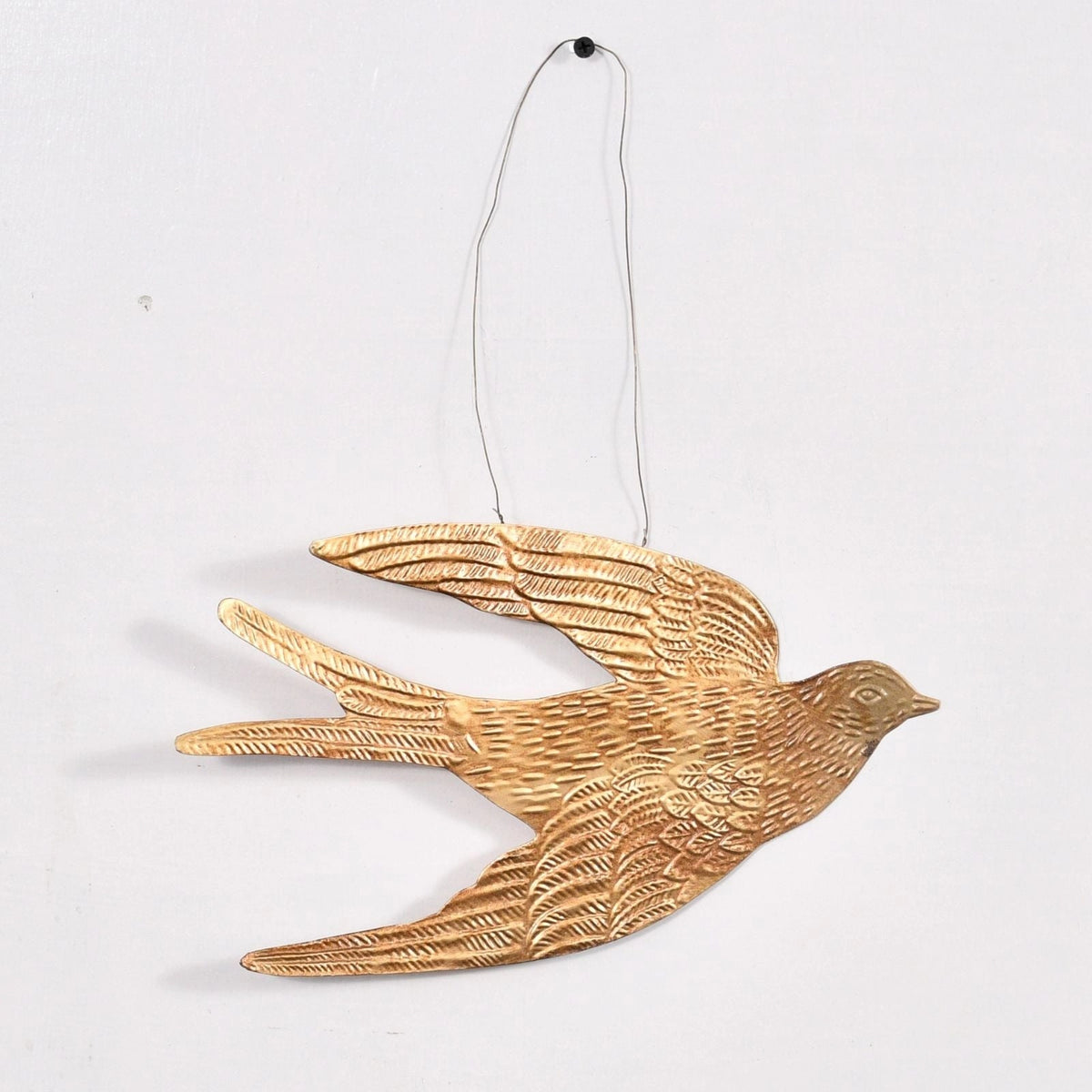 Golden Swallow Hanging Ornament