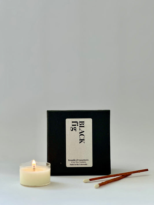 BLACK FIG  8 tealights
