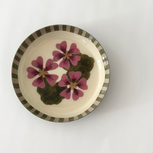 Geranium Enamel Dish